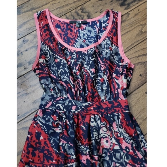 Forever 21 Floral Pattern Midi A Line Dress - Picture 3 of 8